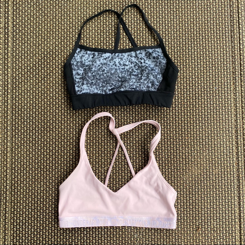 Lot 2 XS sports bras under armour c9 by champion